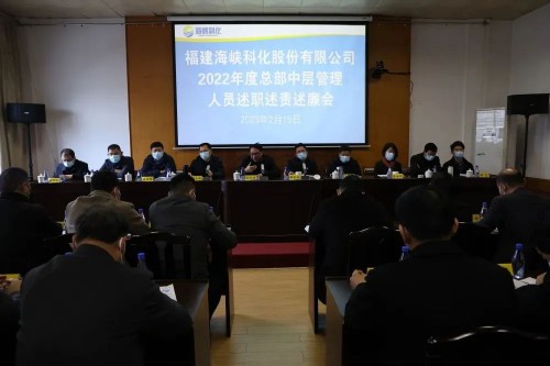 格式工廠海峽科化公司召開(kāi)2022年度總部中層管理人員述職述責(zé)述廉考核�?.jpg